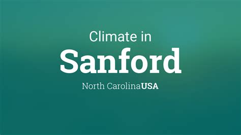 Daily Weekly Monthly. . Temperature in sanford north carolina